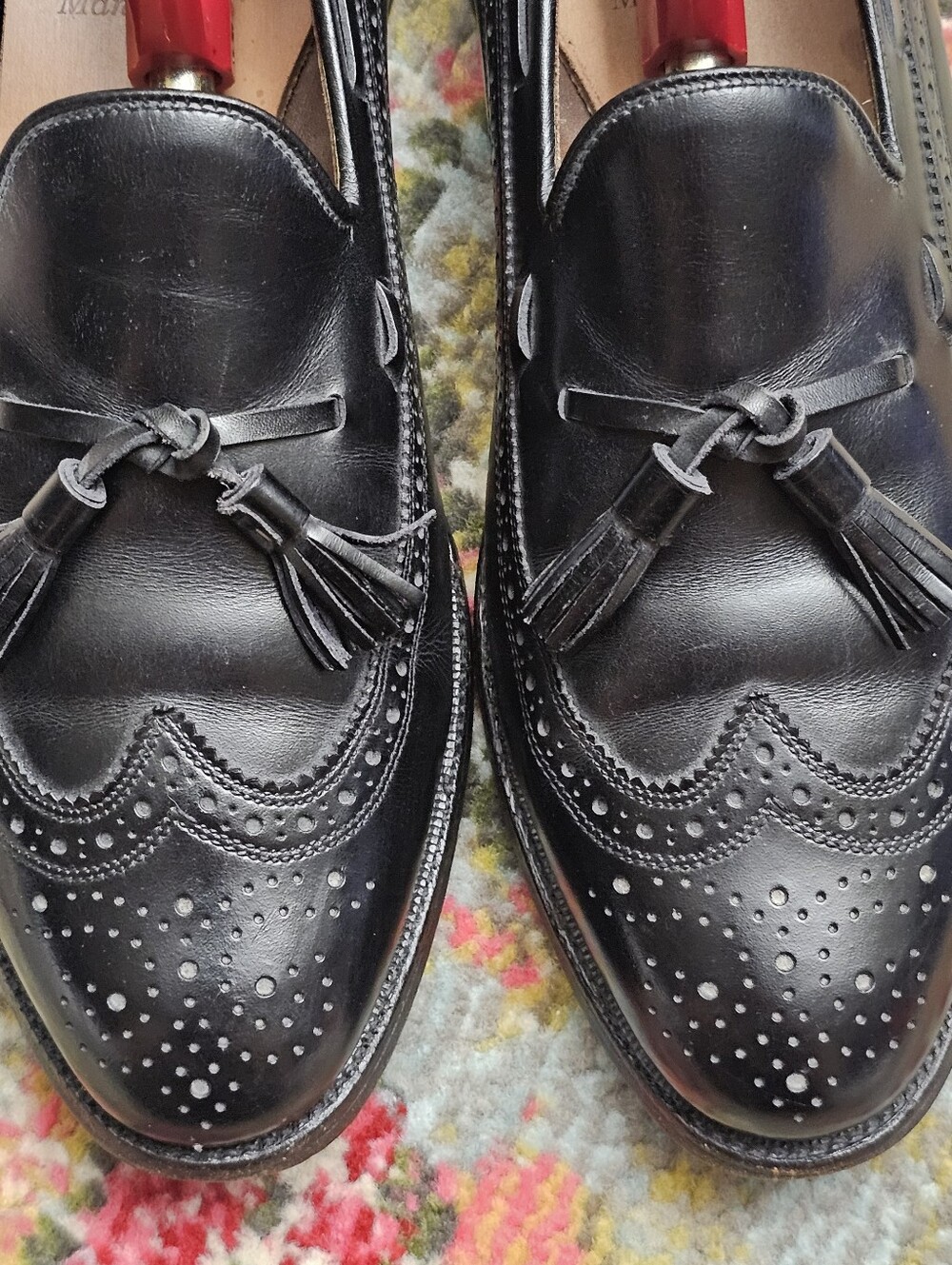 Allen Edmonds Manchester Shoes Mens Size 9 1/2 D Tassel Loafers Dress Shoes - Picture 5 of 14